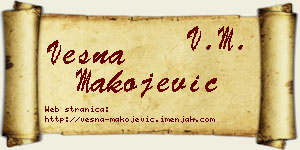 Vesna Makojević vizit kartica